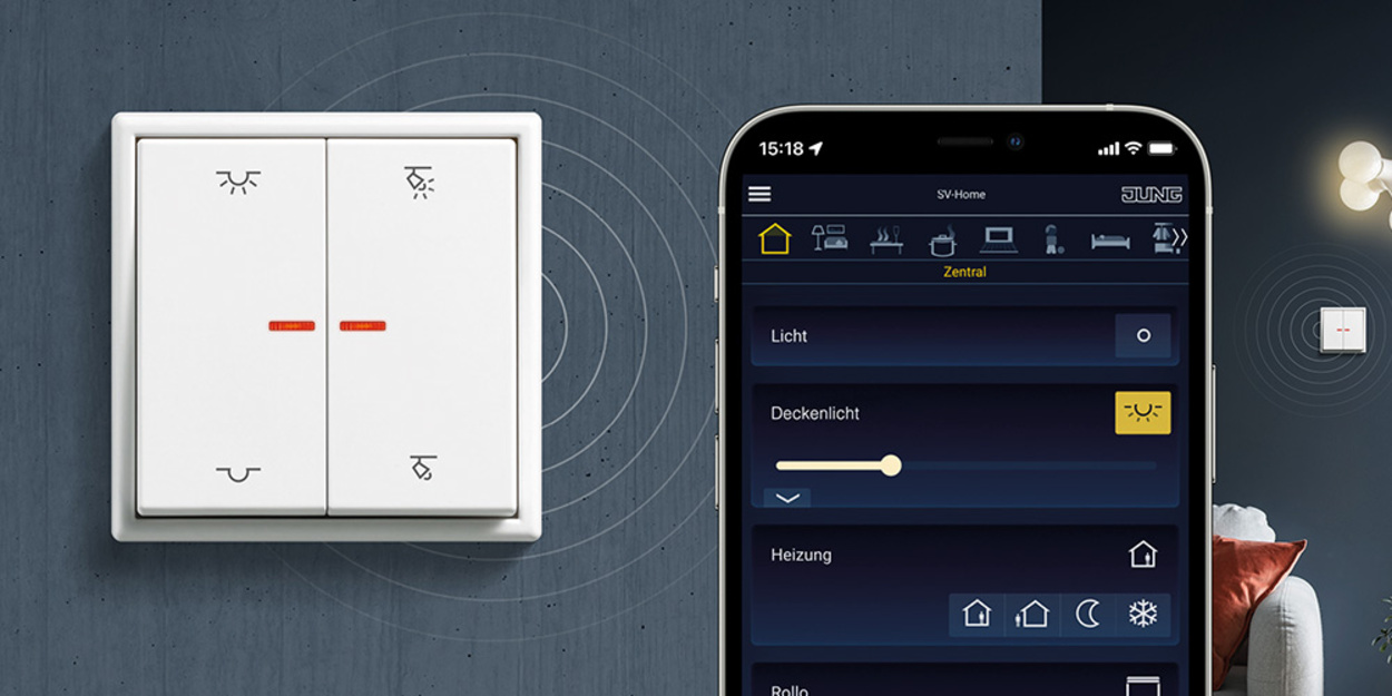 KNX RF Taster bei Muster Elektro in Musterstadt